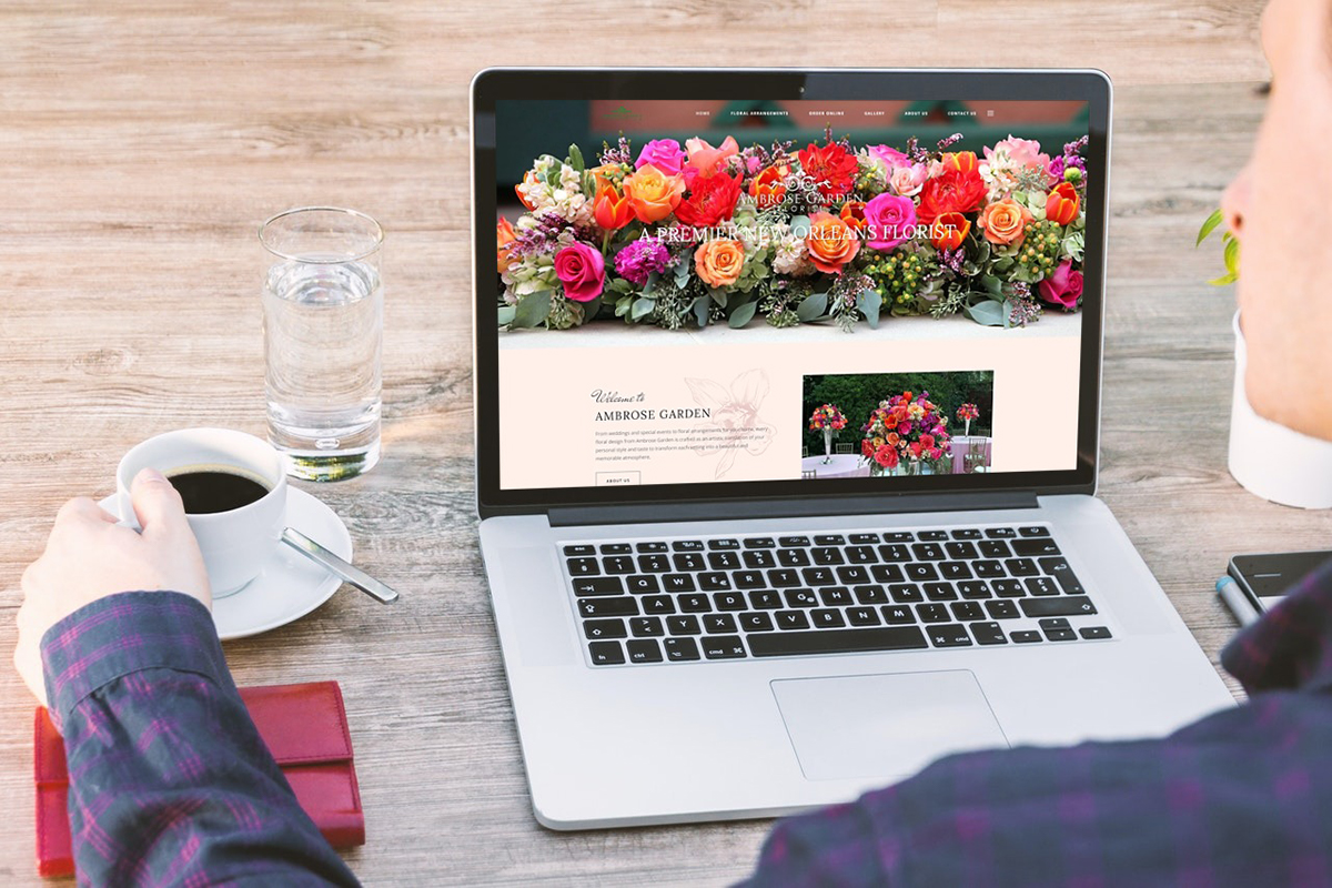 Ambrose Garden Florists of New Orleans web design & development by Touch Point Digital Marketing Agency