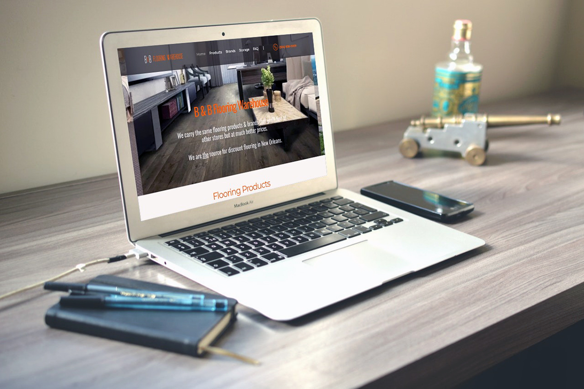 B&B Discount Flooring of New Orleans web design & development by Touch Point Digital Marketing Agency