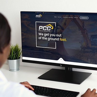 civil construction company website design by the marketing team at Touch Point Digital Marketing Agency in New Orleans