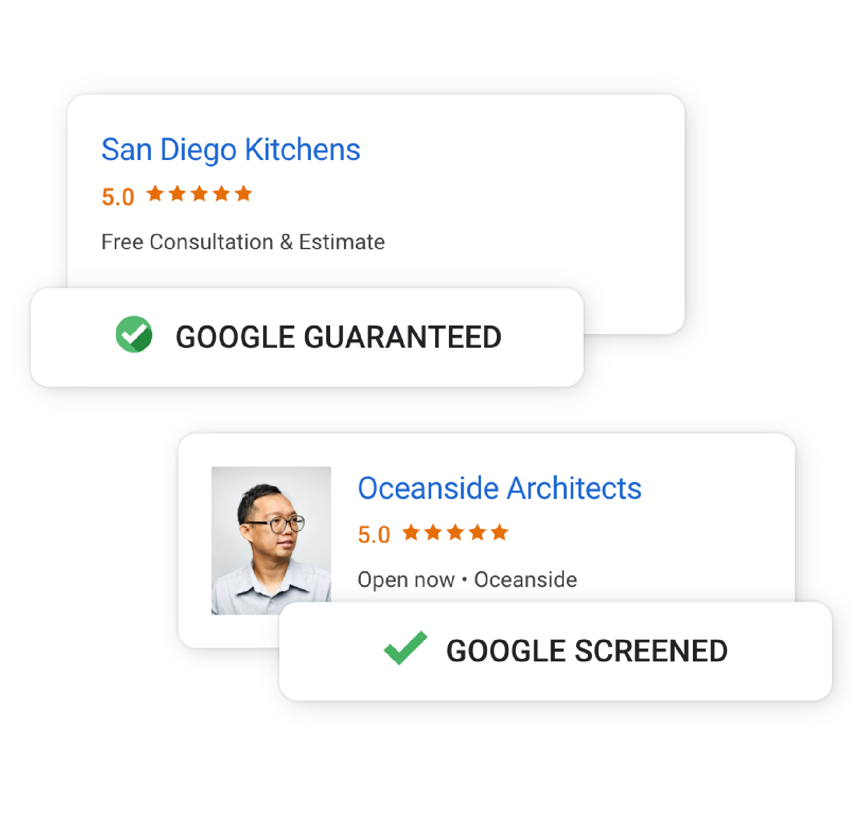 Google Ads campaigns and Google Local Services Ads for contractors by Touch Point, a contractor marketing company in New Orleans and Chicago.